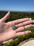 Aqua Wire-Wrapped Sea Glass Bracelet